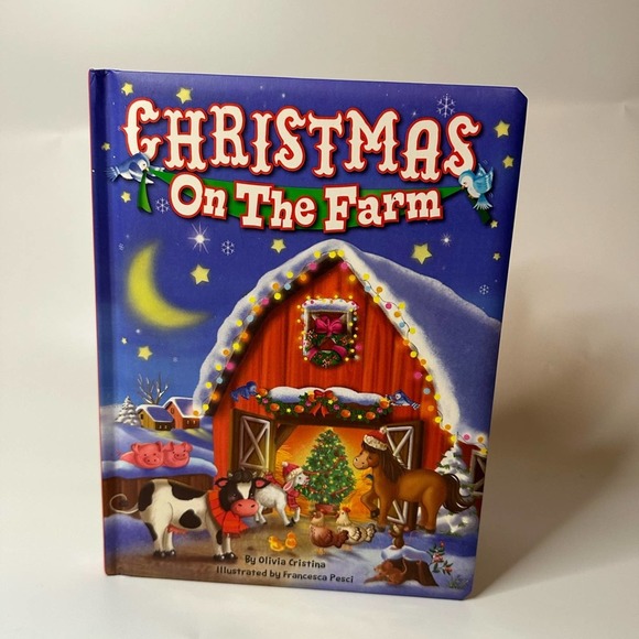 Christmas on the Farm Large Board Book by Olivia Christina - Picture 1 of 3